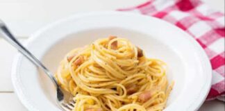 Spaghetti à la Carbonara légère