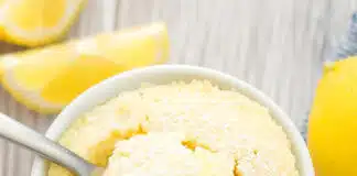 Mug cake au citron
