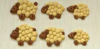 Biscuits en forme d'agneaux
