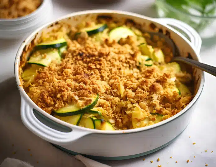 Crumble de Courgette et Poulet