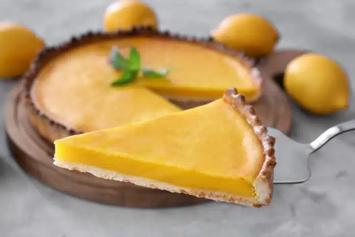 tarte au citron qui fond dans la bouche