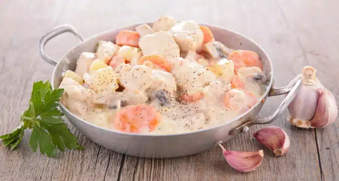 Blanquette de Poulet à la sauce à la Crème