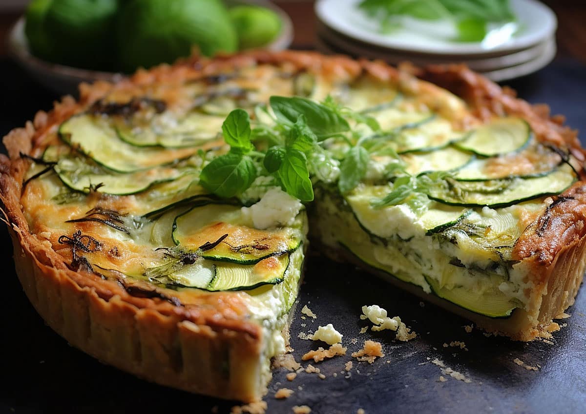 Recette Savoureuse De La Quiche Aux Courgettes Et Chèvre Parfait Pour Toute Occasion Plat 